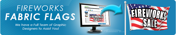 Firework Stand Fabric Flags | Banners.com
