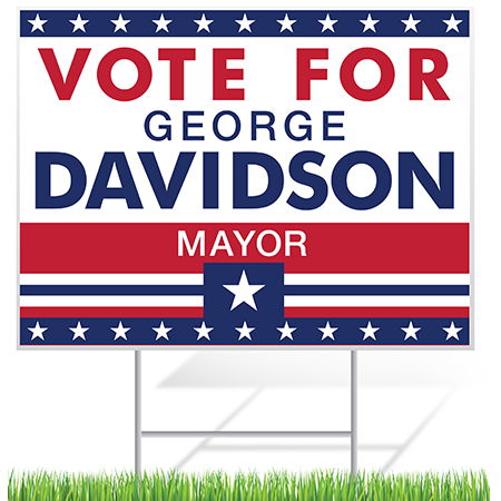 Political Yard Sign Sample