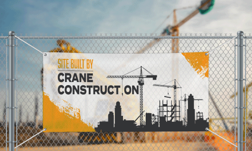 Mesh Construction Site Banner