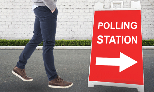 Election Polling Station A-Frame Sign